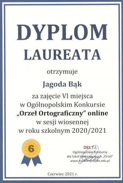 Wyniki Ogólnopolskiego Konkursu Orzeł Ortograficzny 