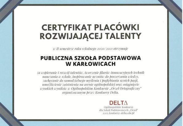 Wyniki Ogólnopolskiego Konkursu Orzeł Ortograficzny 