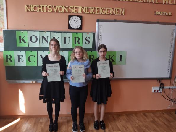 XXVIII Konkurs Recytatorski w języku niemieckim Młodzież recytuje poezję. 